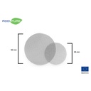 Set of 2 AIQ stainless steel filters, coarse mesh (400 µm), diameter: 35 mm. Ideal for oil, BHO and DHO extraction. For use with BHO Extractor ADDIPURE 35.