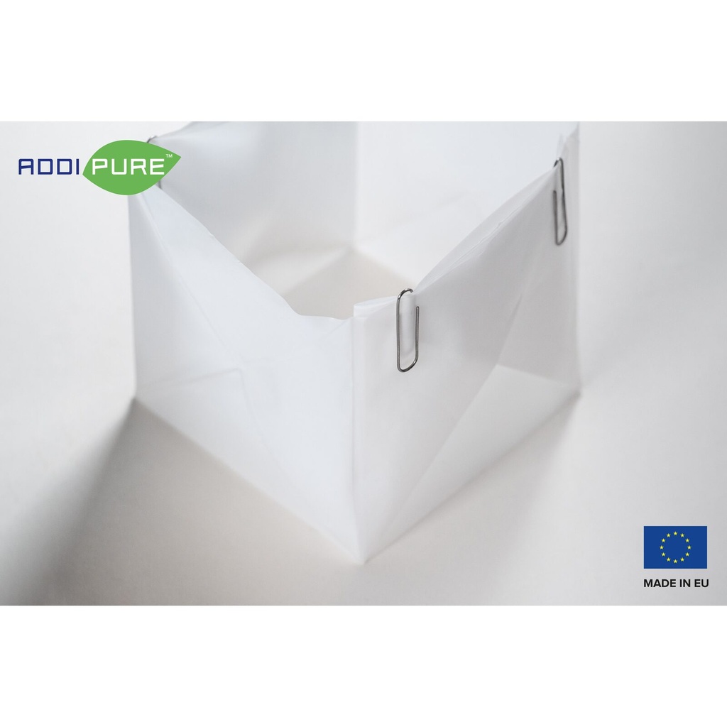 ADDIPURE Virgin PTFE Sheet, non-stick coated, folded. Dimension: 100 x 100 x 100 mm. Flexible, multifunctional. DME and n-Butane resistant. Ideal for oil, BHO and DHO extraction.