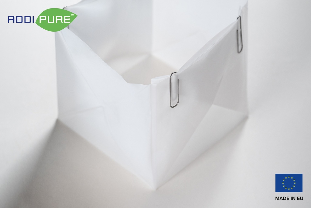 ADDIPURE Virgin PTFE Sheet, non-stick coated, folded. Dimension: 100 x 100 x 100 mm. Flexible, multifunctional. DME and n-Butane resistant. Ideal for oil, BHO and DHO extraction.