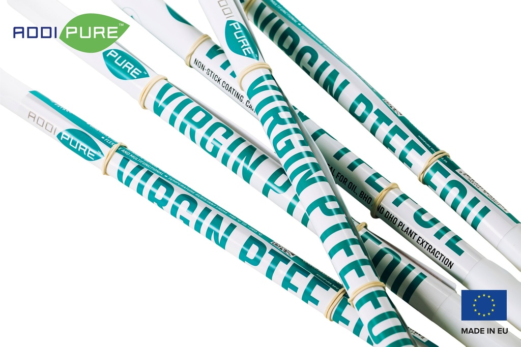 ADDIPURE Virgin PTFE Sheet, non-stick coated, unfolded. Dimension: 1000 x 600 x 0.1 mm. Flexible, multifunctional. DME and n-Butane resistant. Ideal for oil, BHO and DHO extraction.