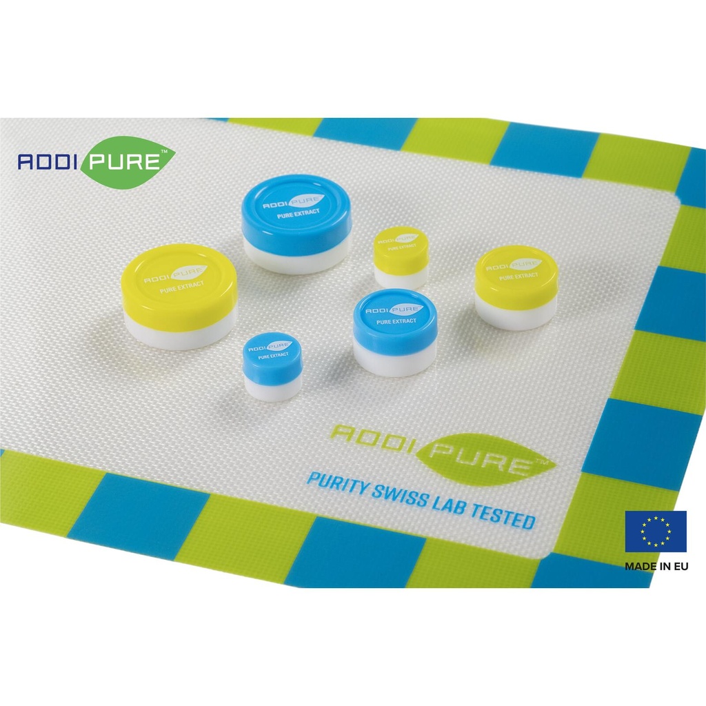ADDIPURE Silicone jar, 3 ml, blue, round. Packaging for natural products. Food grade quality. Leak-proofness.