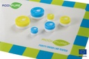 ADDIPURE Silicone jar, 5 ml, green, round. Packaging for natural products. Food grade quality. Leak-proofness.
