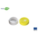 ADDIPURE Silicone jar, 11 ml, green, round. Packaging for natural products. Food grade quality. Leak-proofness.