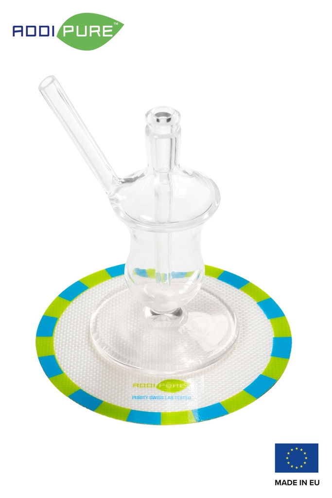 Fiberglass dabbing mat, round