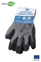 ADDIPURE Thermal gloves for BHO extraction, velcro. Grey/black, size XL. Cold-resistant, anti-slip, breathable, seamless.