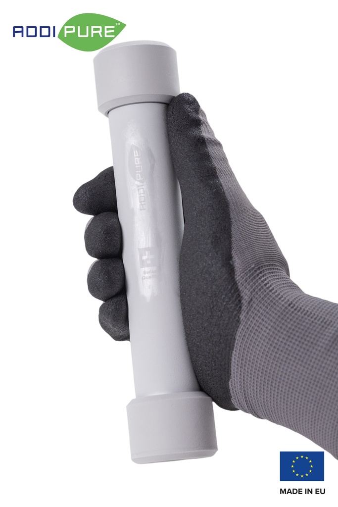 ADDIPURE Thermal gloves for BHO extraction, velcro. Grey/black, size XL. Cold-resistant, anti-slip, breathable, seamless.