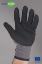 ADDIPURE Thermal gloves for BHO extraction, velcro. Grey/black, size XL. Cold-resistant, anti-slip, breathable, seamless.