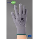 ADDIPURE Garden gloves for BHO extraction. Grey, size XL. Non-slip grip, light fitting, maximum dexterity, non-seamless, breathable, versatile.
