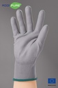 ADDIPURE Garden gloves for BHO extraction. Grey, size XL. Non-slip grip, light fitting, maximum dexterity, non-seamless, breathable, versatile.