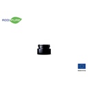ADDIPURE UV ultraviolet glass jar, 15 ml, black lid, round. Packaging for natural products. Maximum light protection for natural plant products.
