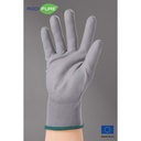 ADDIPURE Garden gloves for BHO extraction. Grey, size M. Non-slip grip, light fitting, maximum dexterity, non-seamless, breathable, versatile.