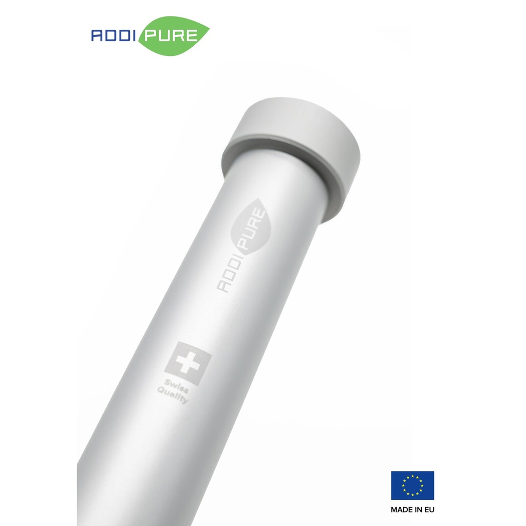 BHO Extractor ADDIPURE 35*35 (non-height-adjustable) for oil, BHO and DHO. Capacity 15 g. Aluminium, food grade anodised finish. 3-layer filter for maximum purity. Swiss quality.