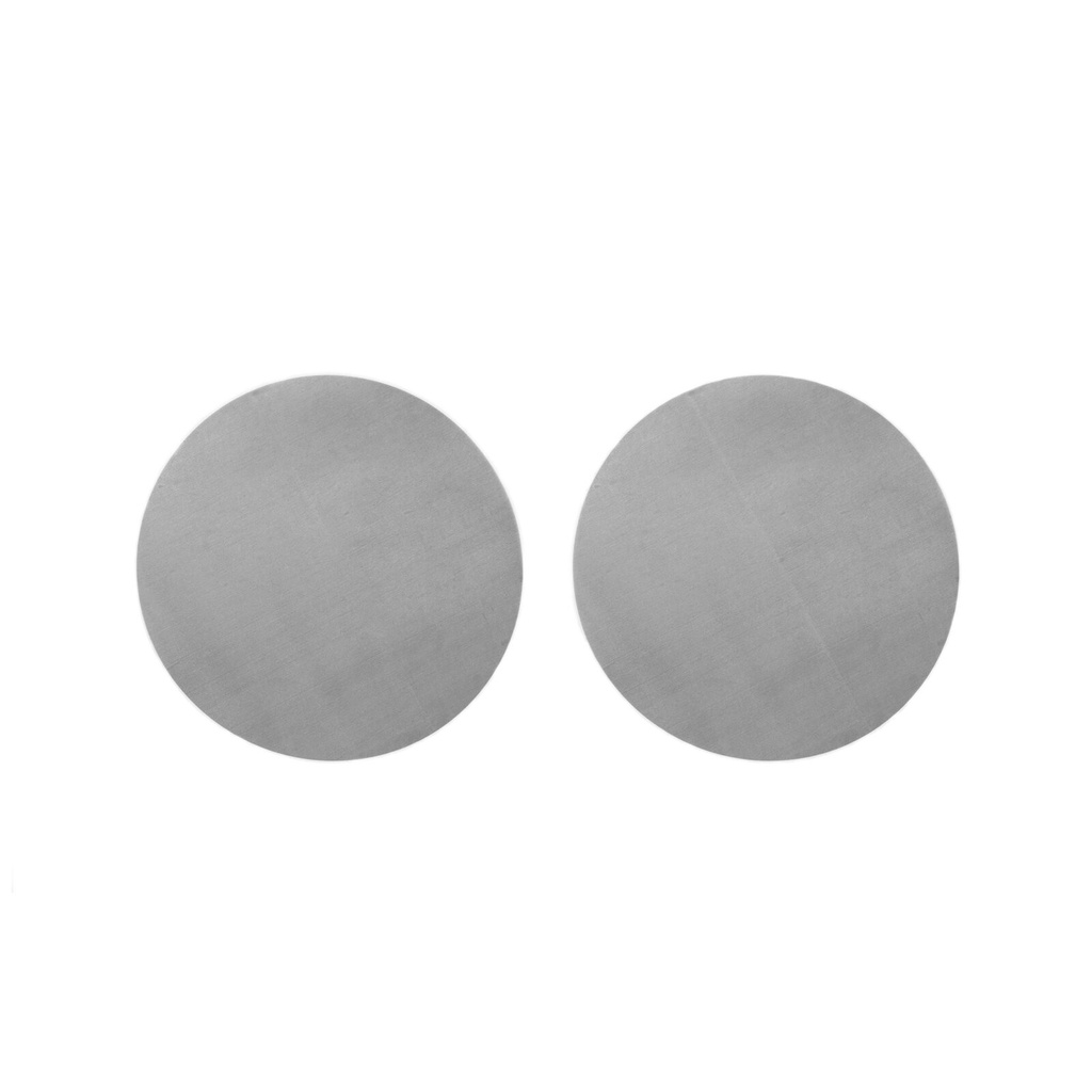 Set van 2 DXQ roestvrijstalen filters, fijnmazig (50 µm), diameter: 150 mm. Ideaal voor olie, BHO en DHO. Compatibel met extractors van verschillende fabrikanten.