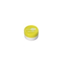 ADDIPURE Silicone jar, 5 ml, green, round. Packaging for natural products. Food grade quality. Leak-proofness.