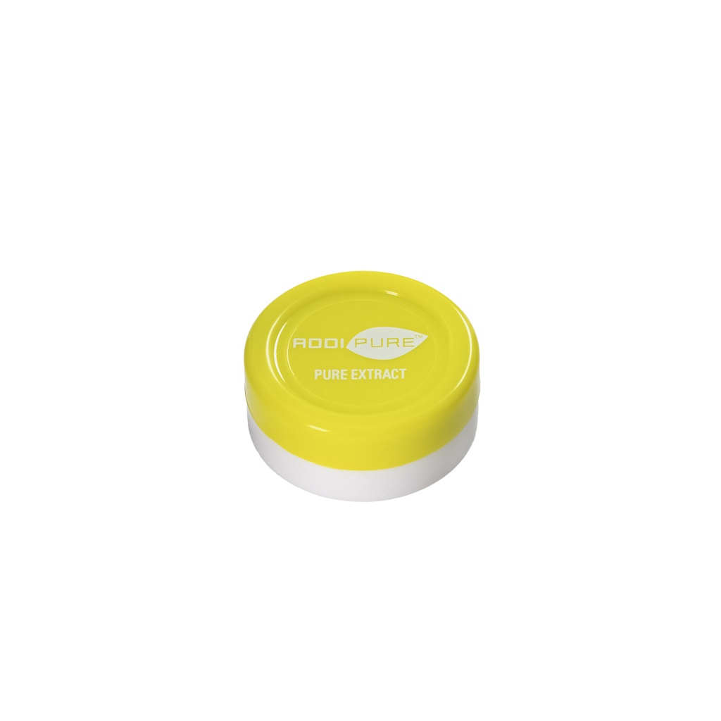 ADDIPURE Silicone jar, 11 ml, green, round. Packaging for natural products. Food grade quality. Leak-proofness.