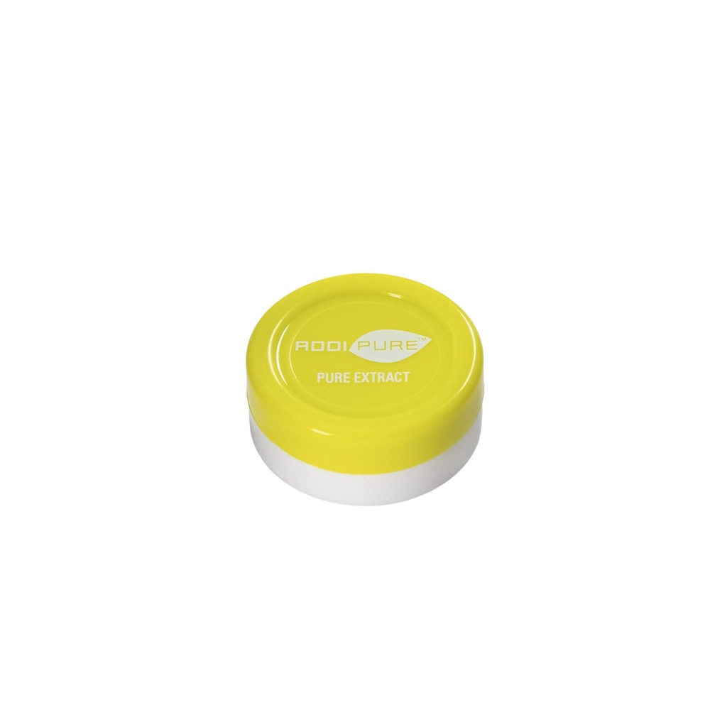 Pot en silicone ADDIPURE, 11 ml, vert, rond. Emballage pour produits naturels. Qualité alimentaire. Étanchéité.