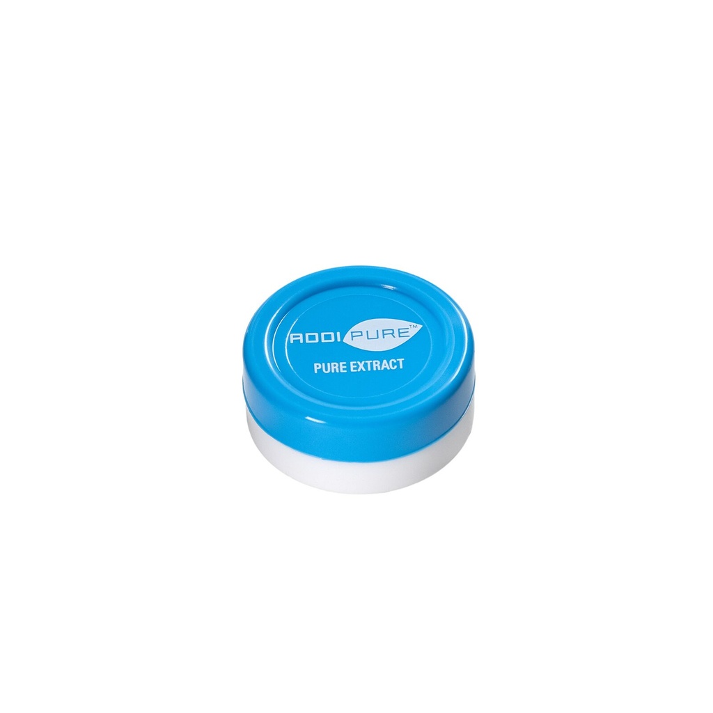 ADDIPURE Silicone jar, 11 ml, blue, round. Packaging for natural products. Food grade quality. Leak-proofness.