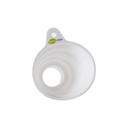 ADDIPURE Silicone funnel, white, foldable. Ideal for filling extractors with plant material. Food grade quality.