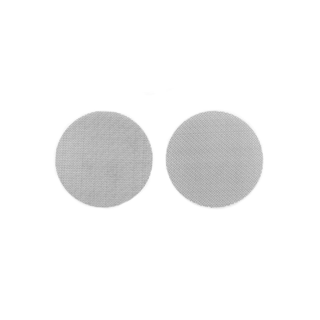 Set of 2 AIQ stainless steel filters, coarse mesh (400 µm), diameter: 50 mm. Ideal for oil, BHO and DHO extraction. For use with BHO Extractor ADDIPURE 50.