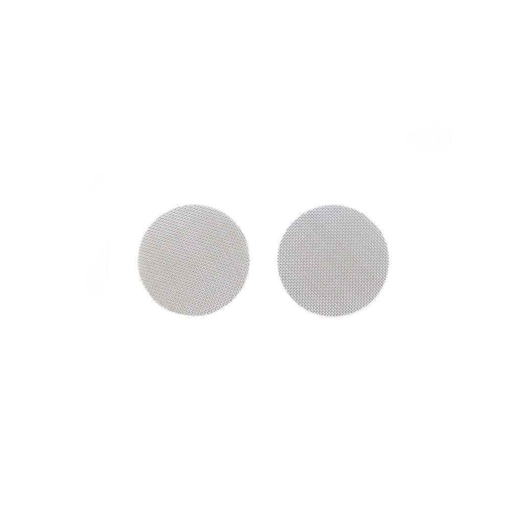 Set of 2 AIQ stainless steel filters, coarse mesh (400 µm), diameter: 35 mm. Ideal for oil, BHO and DHO extraction. For use with BHO Extractor ADDIPURE 35.