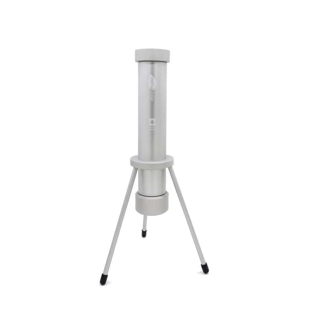 Extractor BHO ADDIPURE 120*50 (ajustable en altura) para aceite, BHO y DHO. Capacidad 60 g. Aluminio anodizado alimentario. Filtro 3 capas para mayor pureza. Calidad suiza.